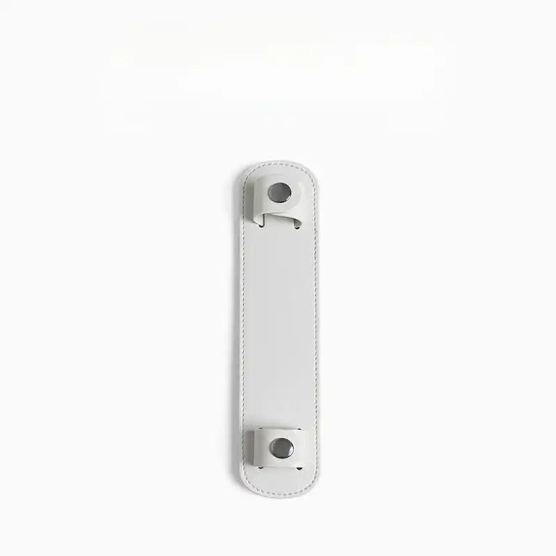 White leather bag strap replacement with silver hardware, minimalist design for refreshing handbags